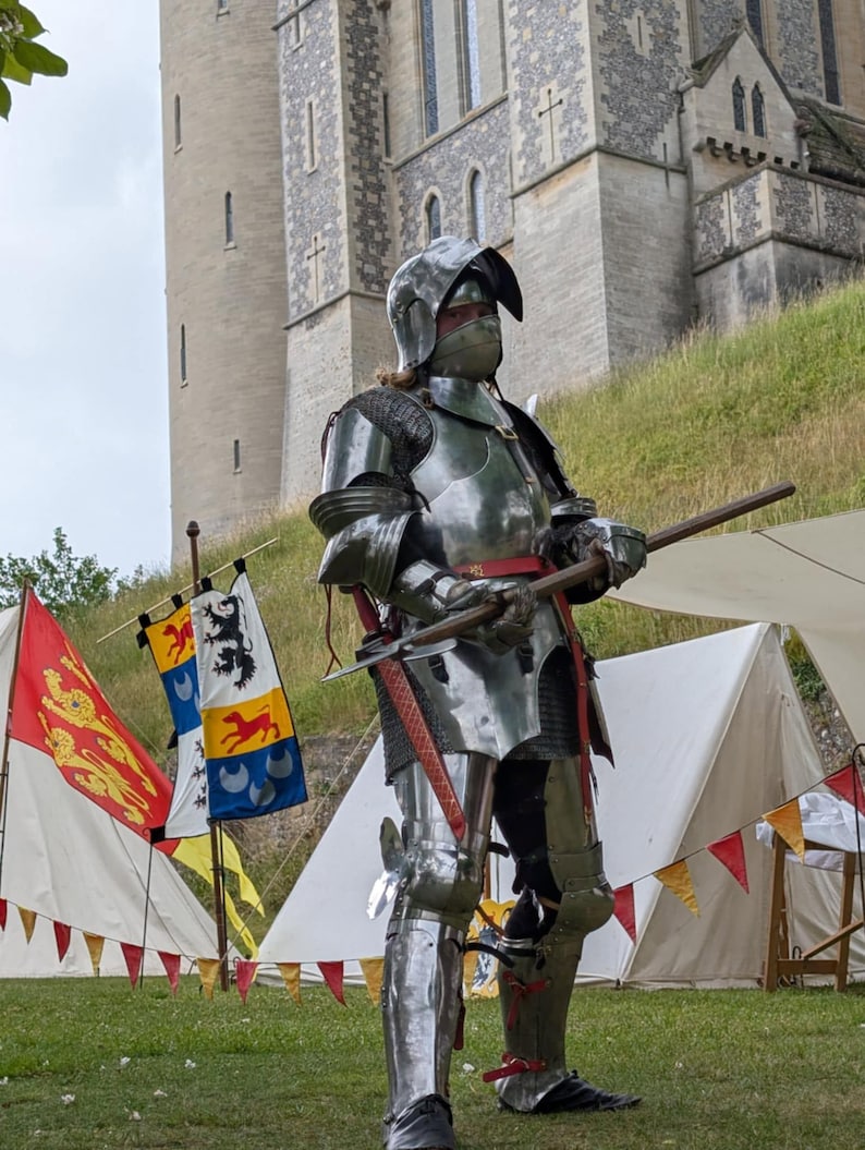 Full Plate Medieval Armor Suit for Historical Reenactment