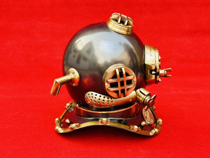 Full-size U.S. Navy Mark V Diving Helmet for home and office nautical theme display