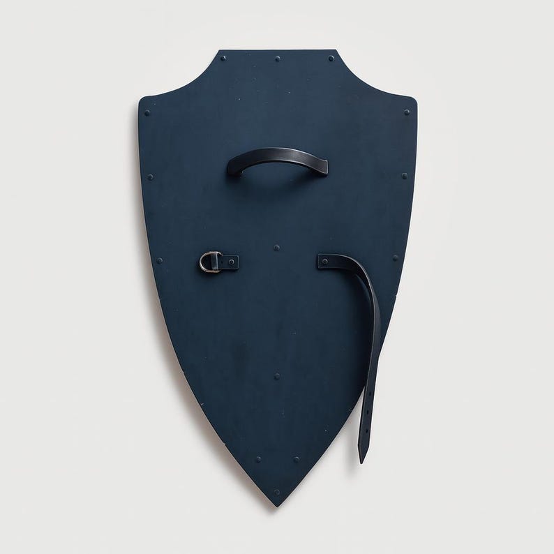 Functional Knight Armor Templar Shield made from 18 gauge steel with adjustable leather straps
