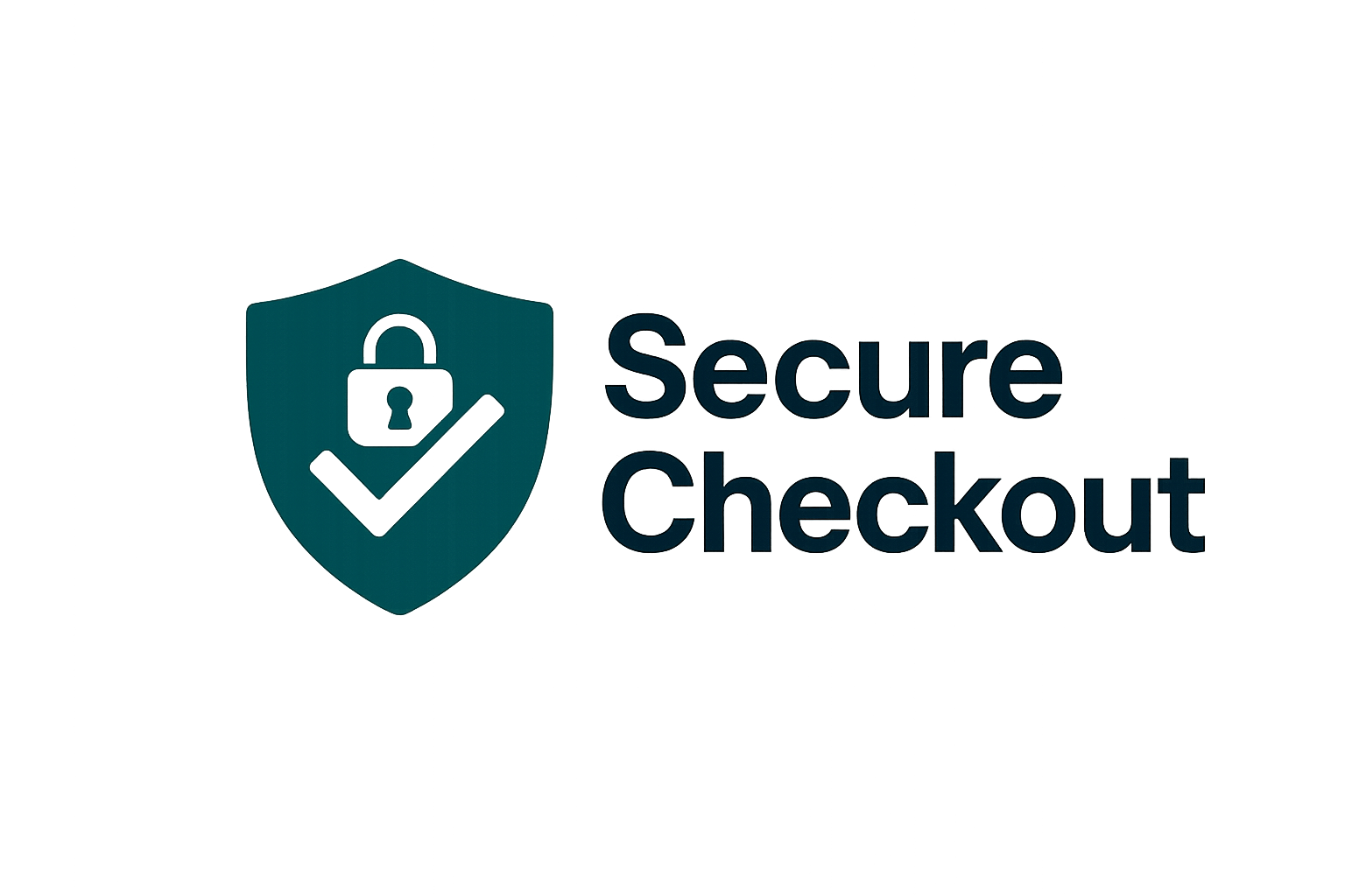 generate an image logo of Secure Checkout