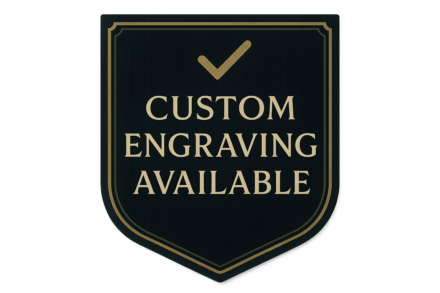 generate trust badge for ✔️ Custom Engraving Available