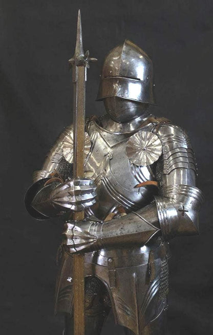 German Gothic Knight Armor with Fluted Cuirass and Faulds