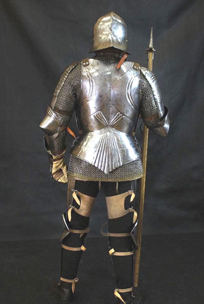Handcrafted German Medieval Steel Armor for Reenactment
