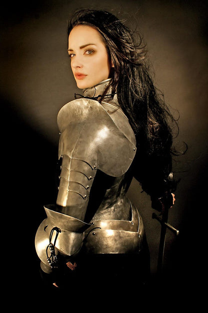 Handcrafted women’s armor with adjustable straps for LARP and cosplay