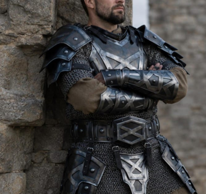 Handmade Dwarven Steel Cuirass Armor for Fantasy Warrior Cosplay