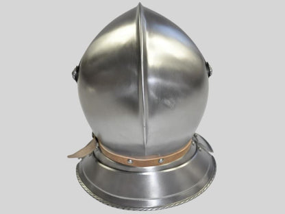 Hand-polished steel Close Armet Helmet handmade for cosplay & reenactment