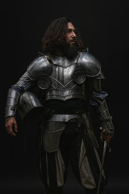 Handmade Medieval Full Body Armor LARP cosplay costume with full metal plates
