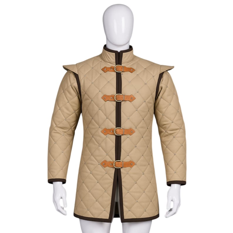 Handmade Medieval Gambeson Padded Armor Jacket for LARP