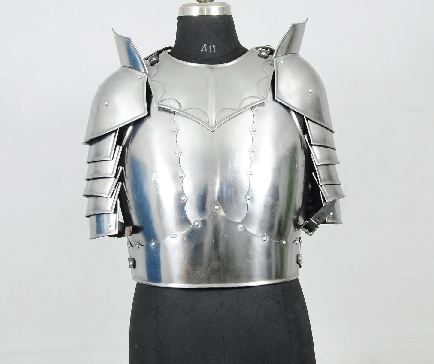 Handmade Medieval Knight Steel Cuirass wearable chest armor for LARP and historical reenactment