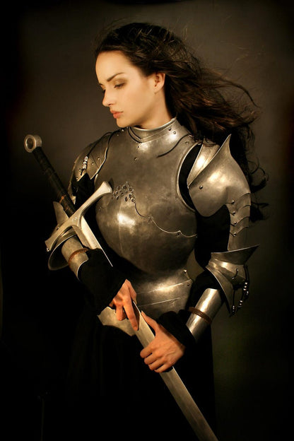 Handmade Steel Women’s Armor gift for her, perfect for LARP and cosplay