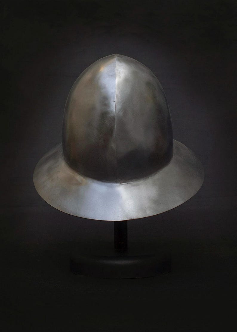Buy historic Crusader helmet – handcrafted Medieval Kettle Hat steel helmet for theater, stage, cosplay, and collectors