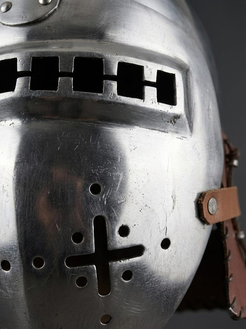 Interior fit of Medieval Nurnberg Bascinet Hounskell Helmet standard adult size