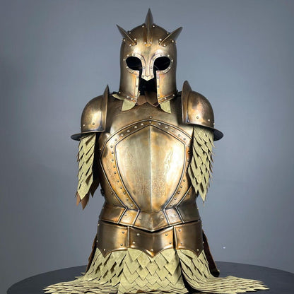 Armatura da Guardia Reale - Mezzo costume da cavaliere medievale | Costume da cosplay del Signore degli Anelli | Armatura di Halloween fatta a mano | Il regalo perfetto per lui