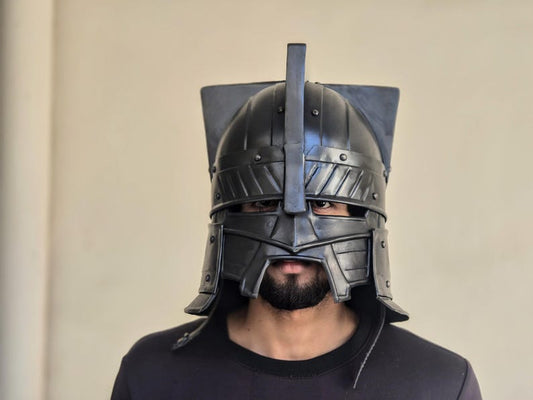 Moria Helmet - Black Dwarf Knight Helmet, Dwarven Fantasy Armor Gift for Him