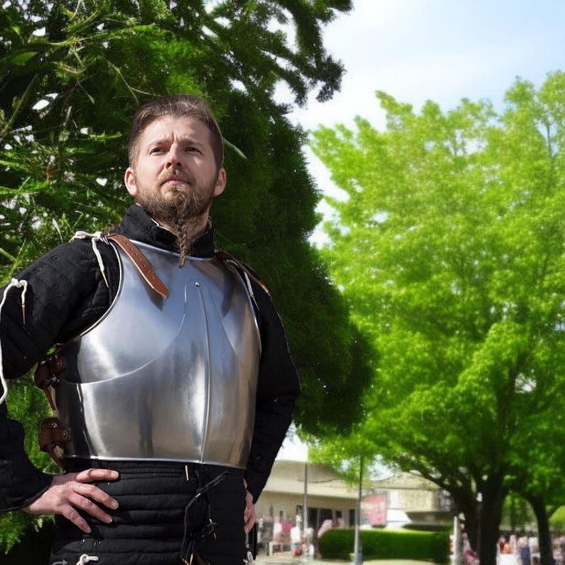 Medieval Half Body Armor – Handmade Steel Cuirass for LARP, Cosplay & Reenactment Display