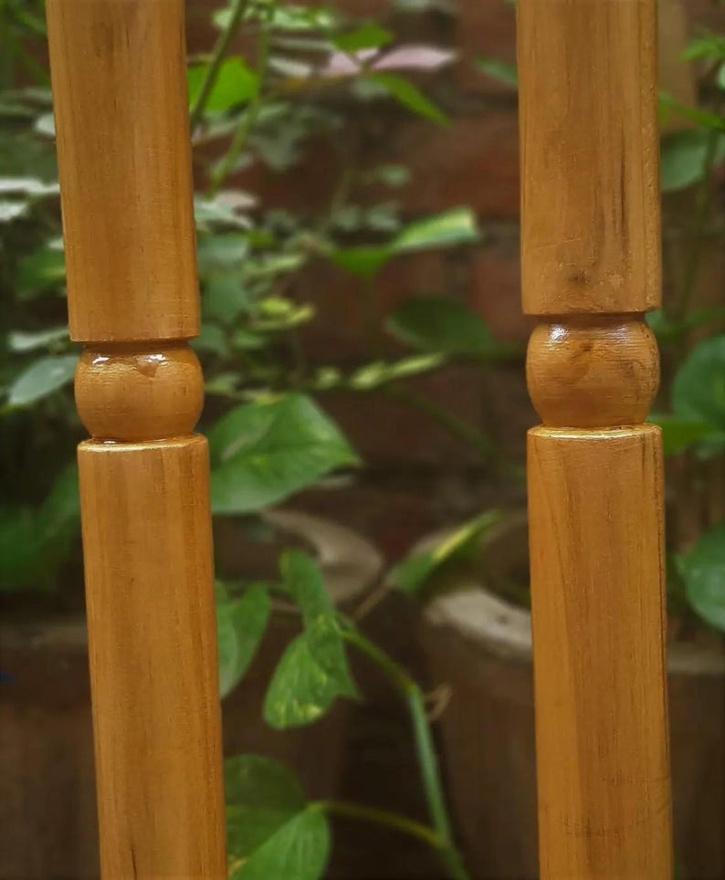Handmade 5FT Teak Wood Armor Stand – Premium Solid Teak Craftsmanship | Knight Helmet & Medieval Armor Display