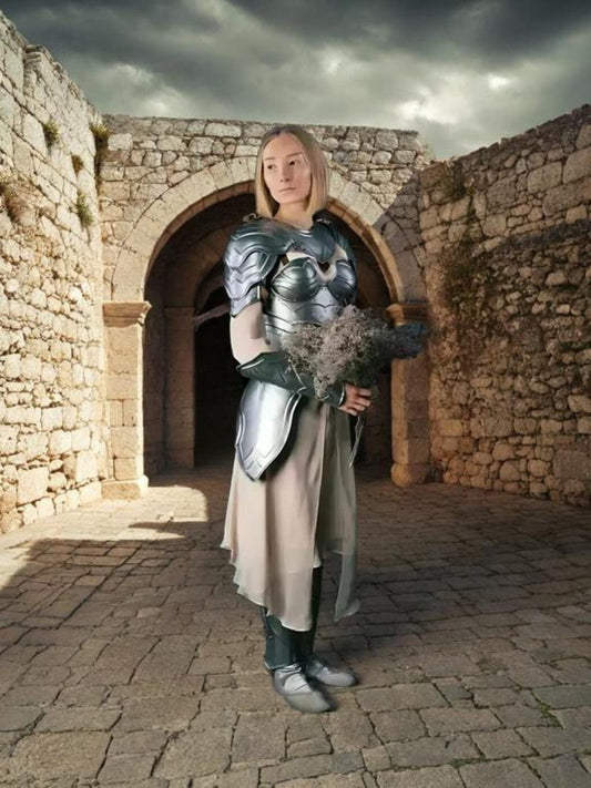 Medieval Armor Female full suit steel cuirass body armor for cosplay and Halloween gift