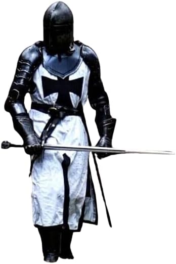 Medieval Black Templar Knight Full Body Armor Set with Cloak – Wearable Halloween Costume for Adults | Artisans Hub