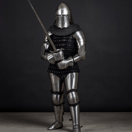 Medieval buhurt armor set full steel battle ready suit for HMB LARP SCA combat reenactment cosplay by Artisans Hub