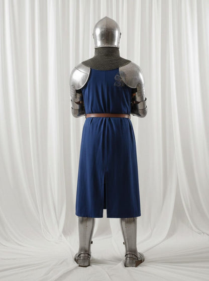 Buy medieval crusader armor costume Gothic plate mail for cosplay display and stage performance