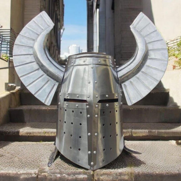 Authentic Medieval Crusader Knight Helmet made from high-quality steel