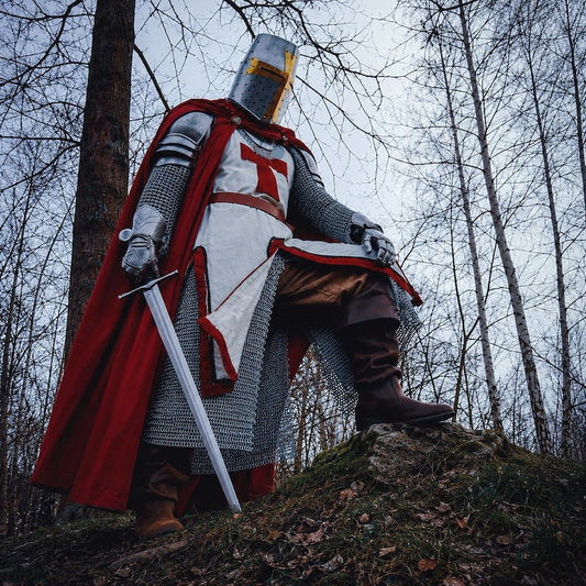 Medieval Crusader Templar Armor Suit full set wearable knight warrior costume for LARP and cosplay