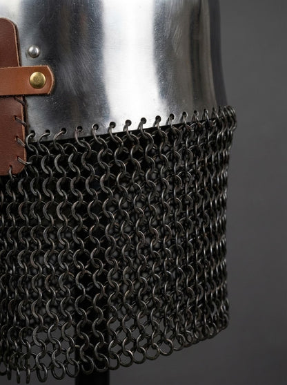 Handcrafted Medieval Nurnberg Bascinet Hounskell Helmet made from 18 gauge steel
