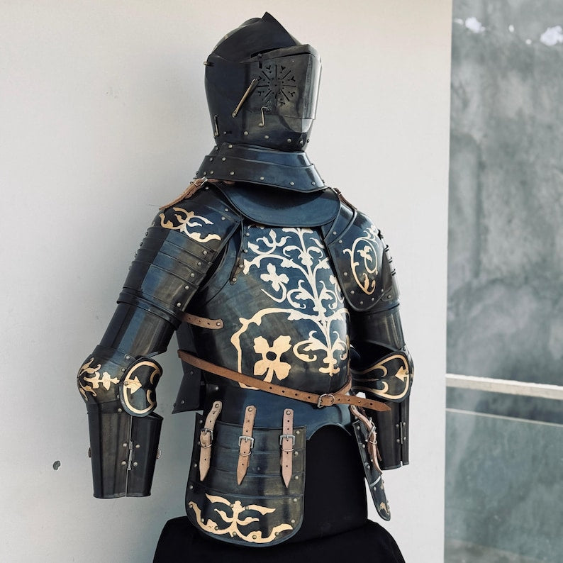 Medieval Knight Armor Cuirass with Tassets - Full Body Armor for Cosplay and Historical Reenactments