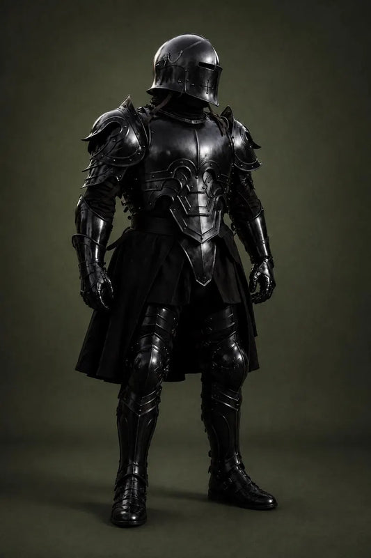 Medieval Knight Full Body Armor with premium polished steel finish