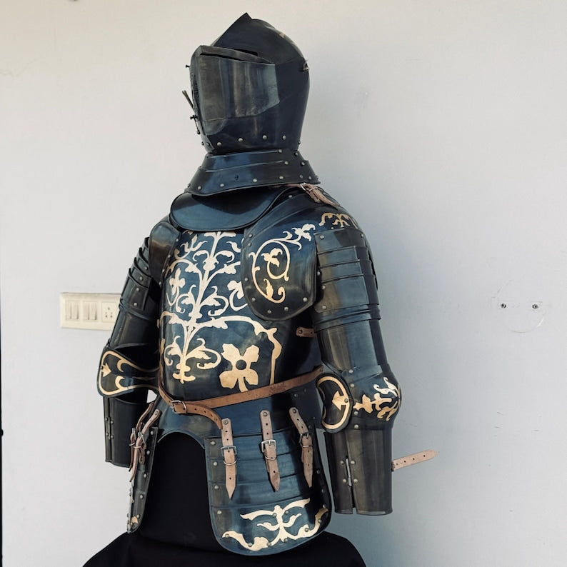 Medieval Knight Pauldrons and Full Hand Armor - Perfect for LARP and Roleplay Costume