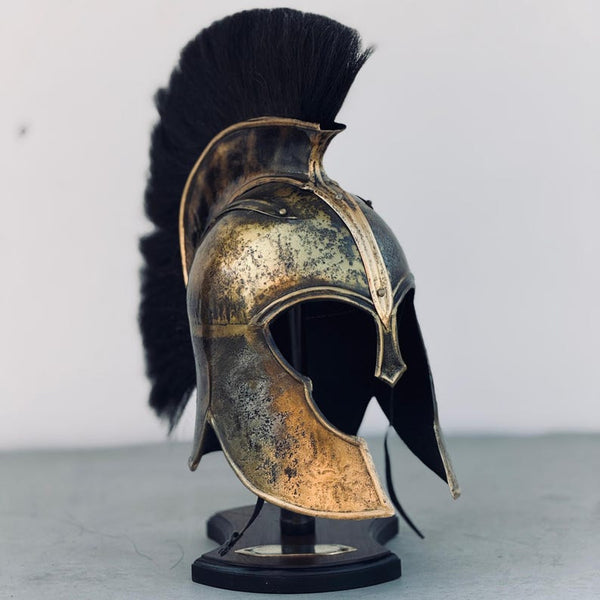 Primary - Medieval Knight Steel Authentic Troy Achilles Helmet front view