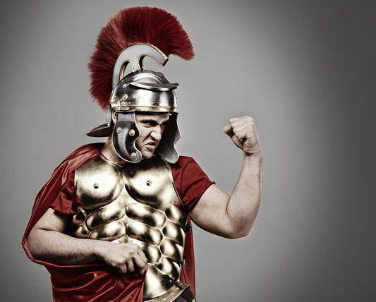 Medieval Roman Knight Muscle Cuirass with Roman Centurion Helmet steel armor costume