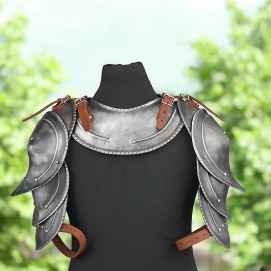 Medieval Shoulder Armor Pauldron knight metal shoulder plate for LARP and cosplay