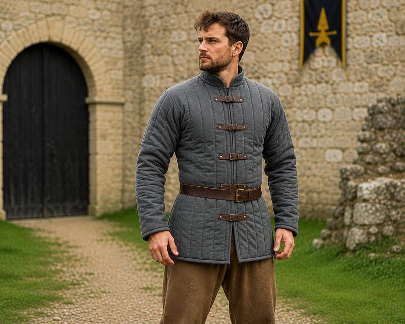 Men's Medieval Gambeson Jacket for LARP and reenactment
