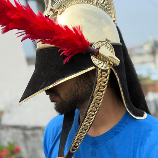 Napoleon Brass Pickelhaube Helmet replica of French 1st Empire Royal Cavalry helmet