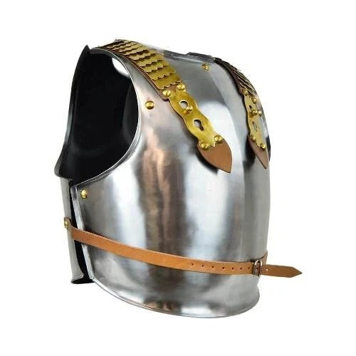 Napoleonic Cavalry Cuirass 18 Gauge Steel handcrafted polished breastplate armor for historical reenactment