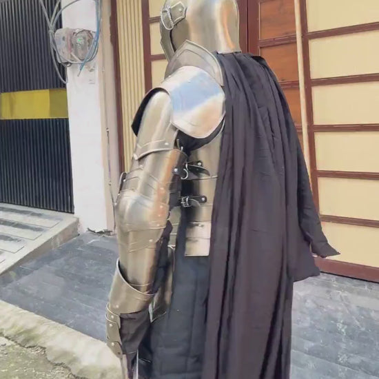 Barbuta muscle armor action role play video by artisans hub