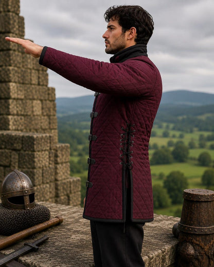 Quilted Cotton Gambeson for LARP and medieval armor costume
