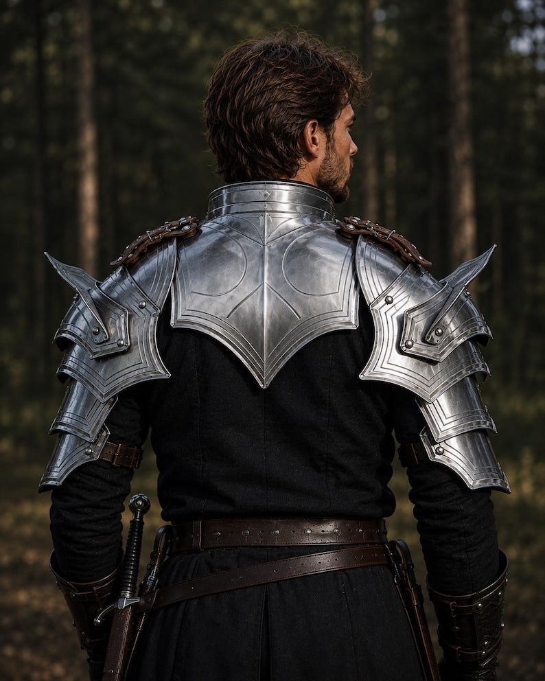 Renaissance Faire Medieval Shoulder Armor for knight and warrior costumes