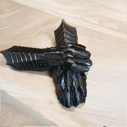 Ringwraith steel armor gloves perfect for cosplay and fantasy roleplay