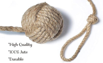 Rustic jute rope curtain holdbacks ideal for modern and nautical homes