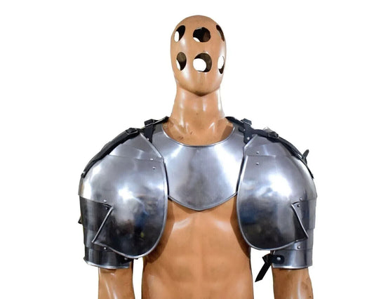 Medieval SCA Pauldrons & Gorget – Cosplay Reenactment Shoulder Armor LARP Costume | Artisans Hub