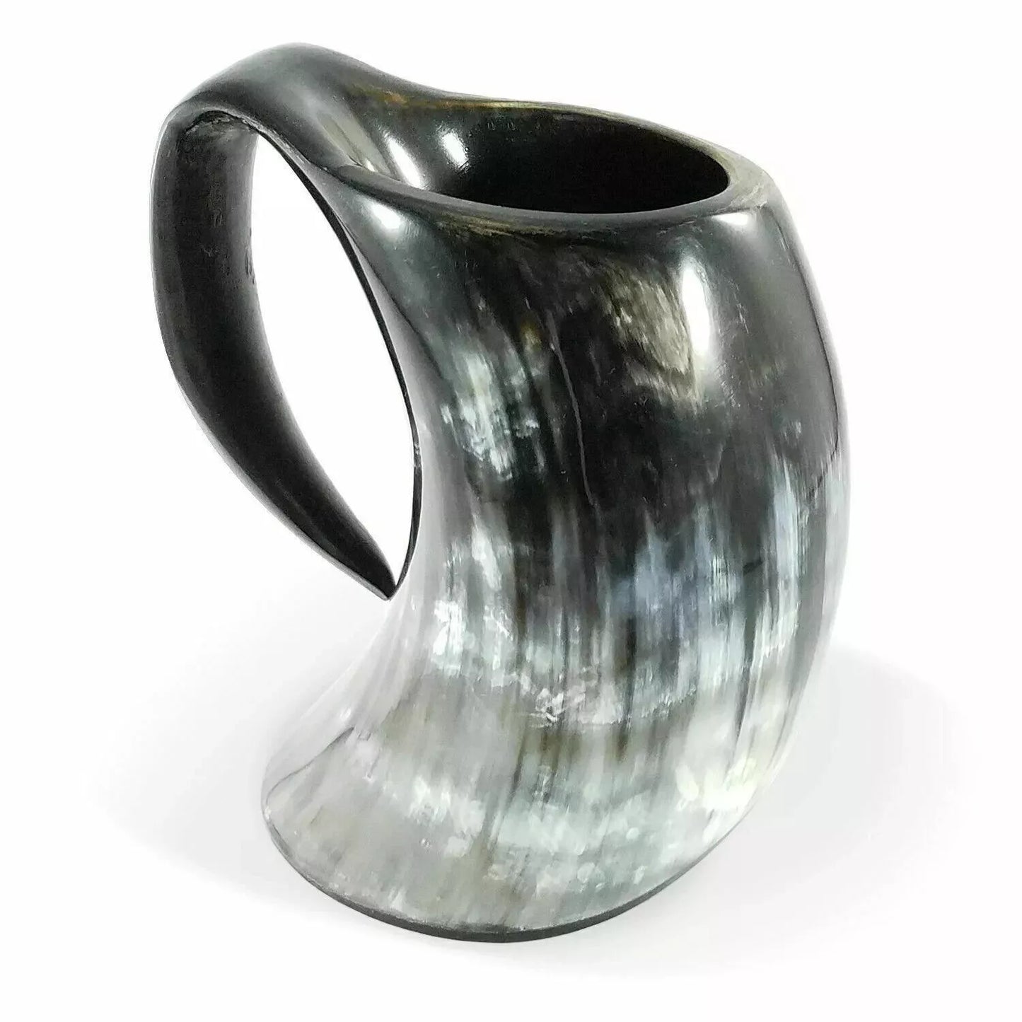 Artisans Hub Viking Bar Mug – Genuine Viking Drinking Horn Tankard 26–30 oz