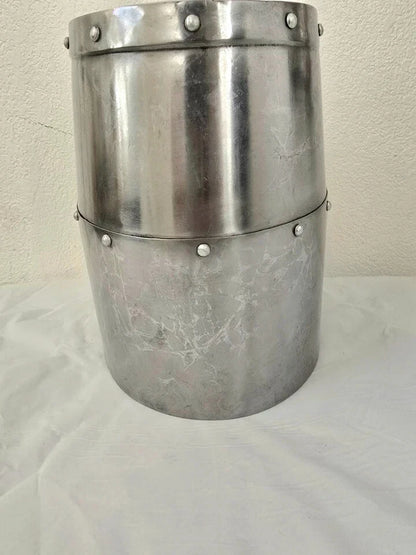 Medieval Templar Crusader Great Helmet – LARP Steel Armor