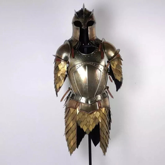 Front View of Medieval King's Guard Full Body Armor Suit – Artisans Hub


