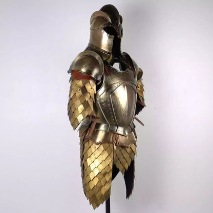 Side View of Game of Thrones Inspired Medieval Steel Armor Suit – Artisans Hub


