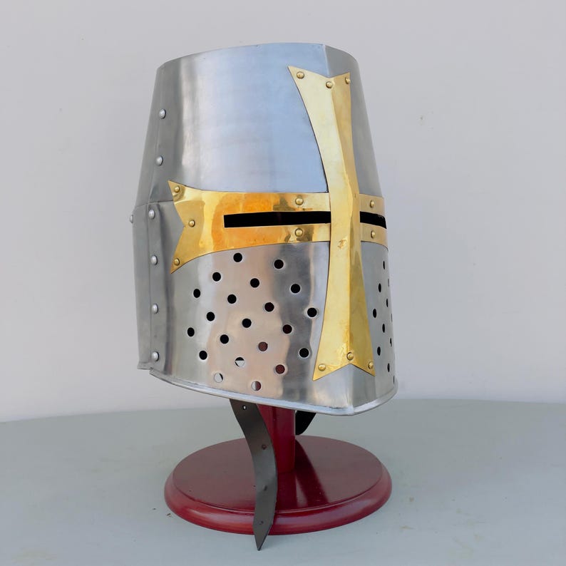 Templar Crusader Helmet perfect for cosplay costume and reenactment use