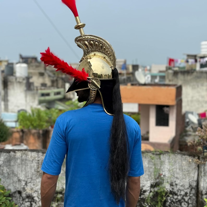 Unique collectors’ Napoleon Brass Pickelhaube Helmet showcasing artisan craftsmanship