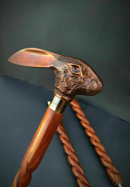 Vintage designer walking stick perfect unique elder gift and collectible
