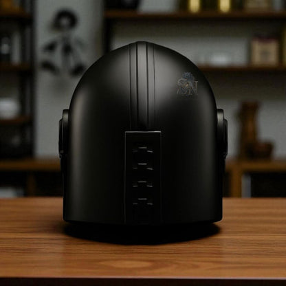 Buy wearable Mandalorian Steel Helmet – perfect for Halloween, cosplay, LARP, and Star Wars events